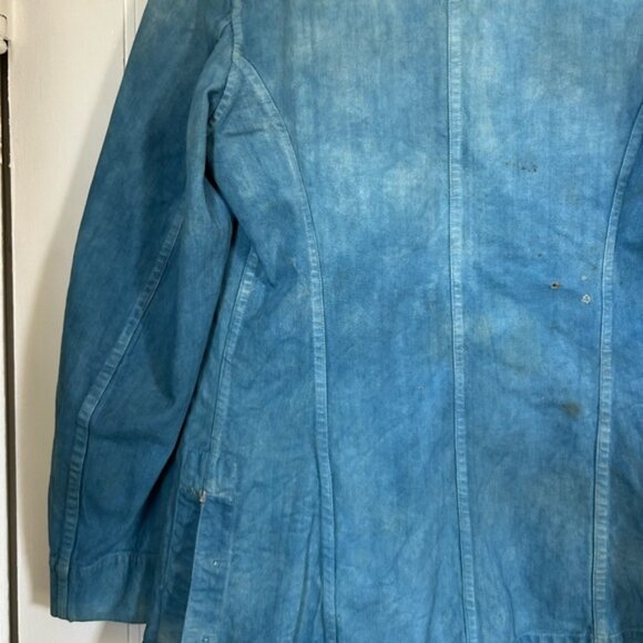 Natural indigo dyed vintage military naval jacket - Picture 6 of 10